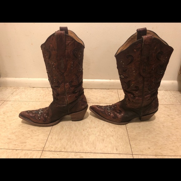 Women's Corral Vinatage Boots Style C1104 Python - Picture 2 of 8